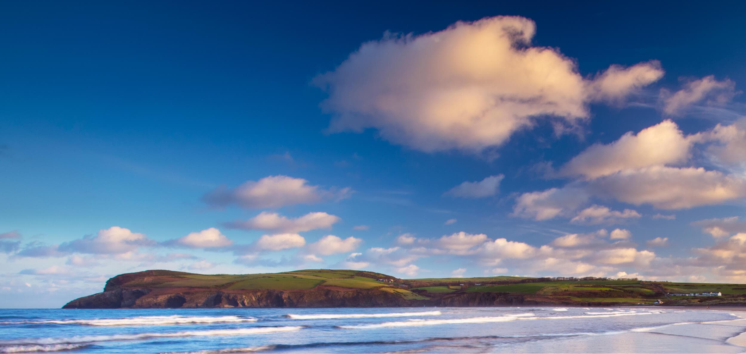 Landscape of a island with a calm sea