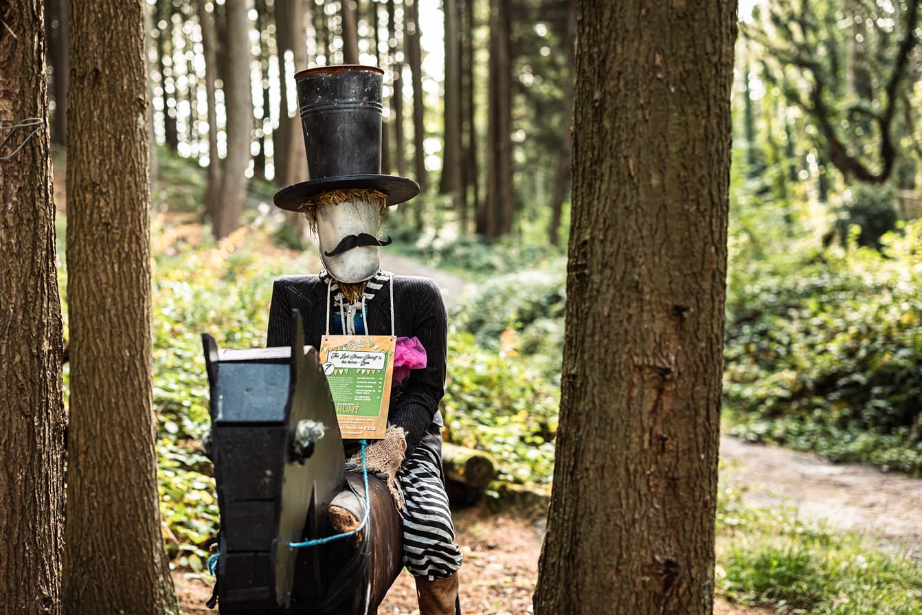 Bwbach Scarecrow In Woodland