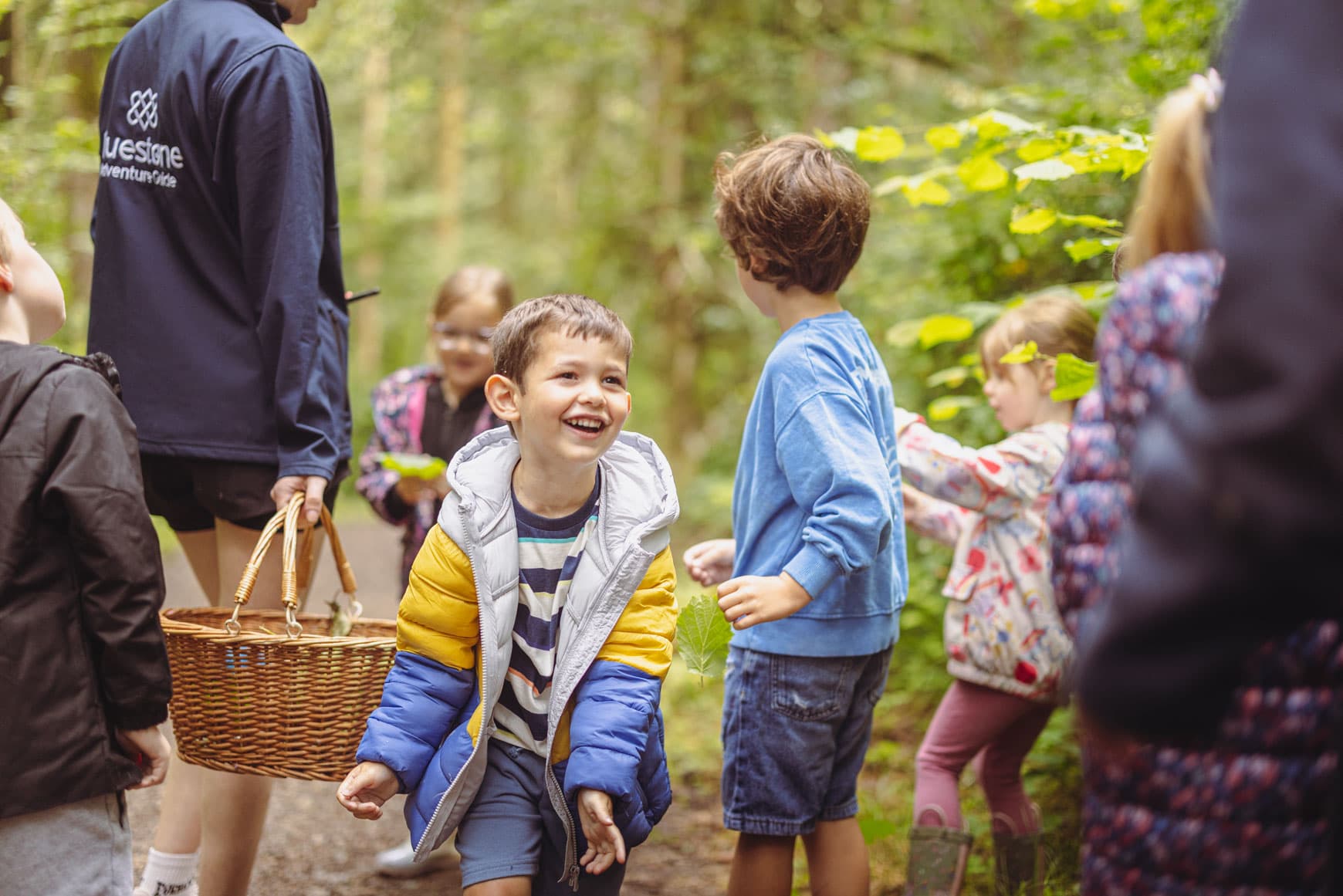 Nature Art Activity With Boy Smiling