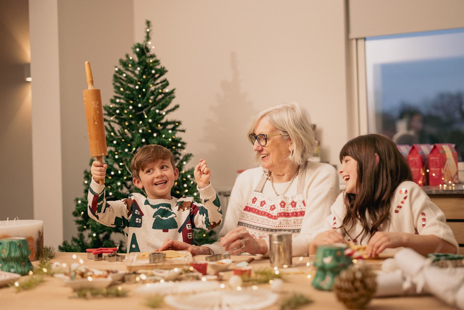 Family Baking at Christmas