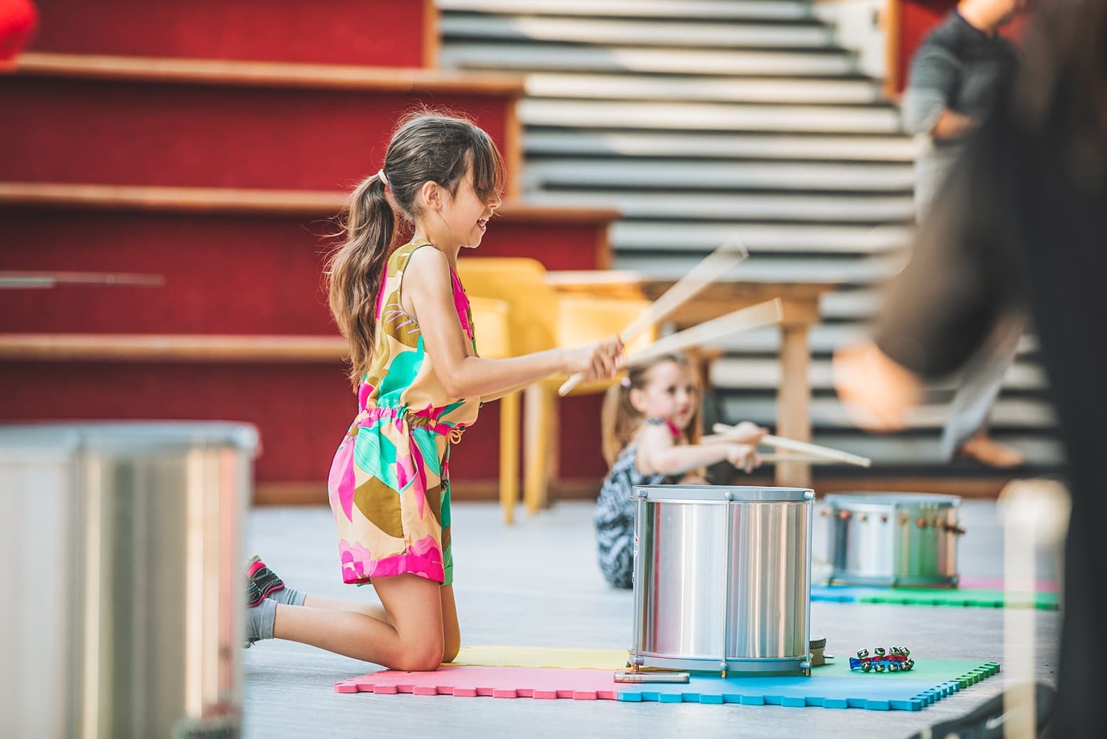 Girls Samba Drumming