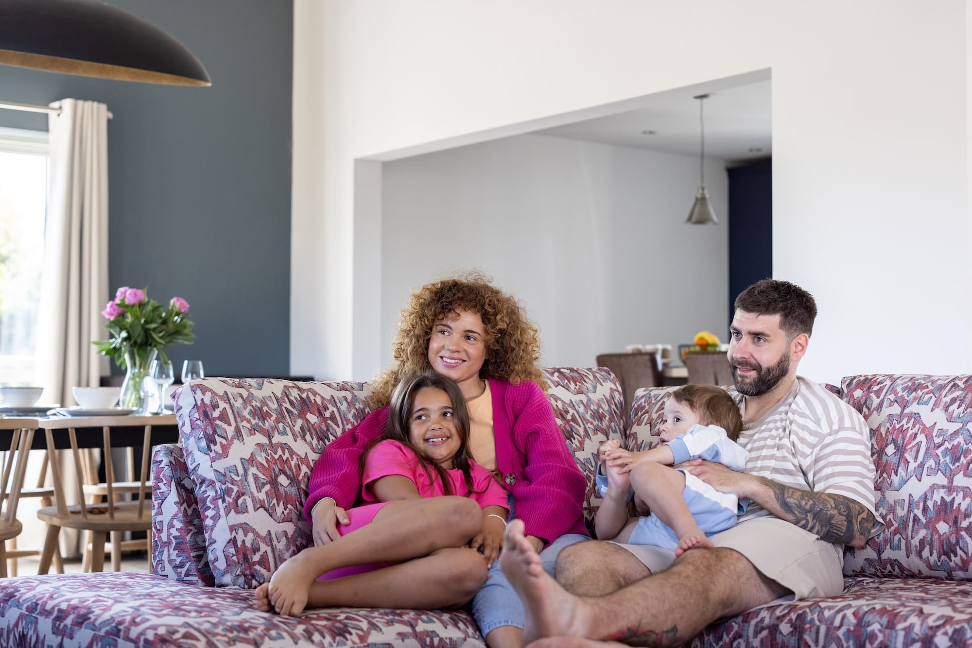 Family relaxing In A Platinum Lodge