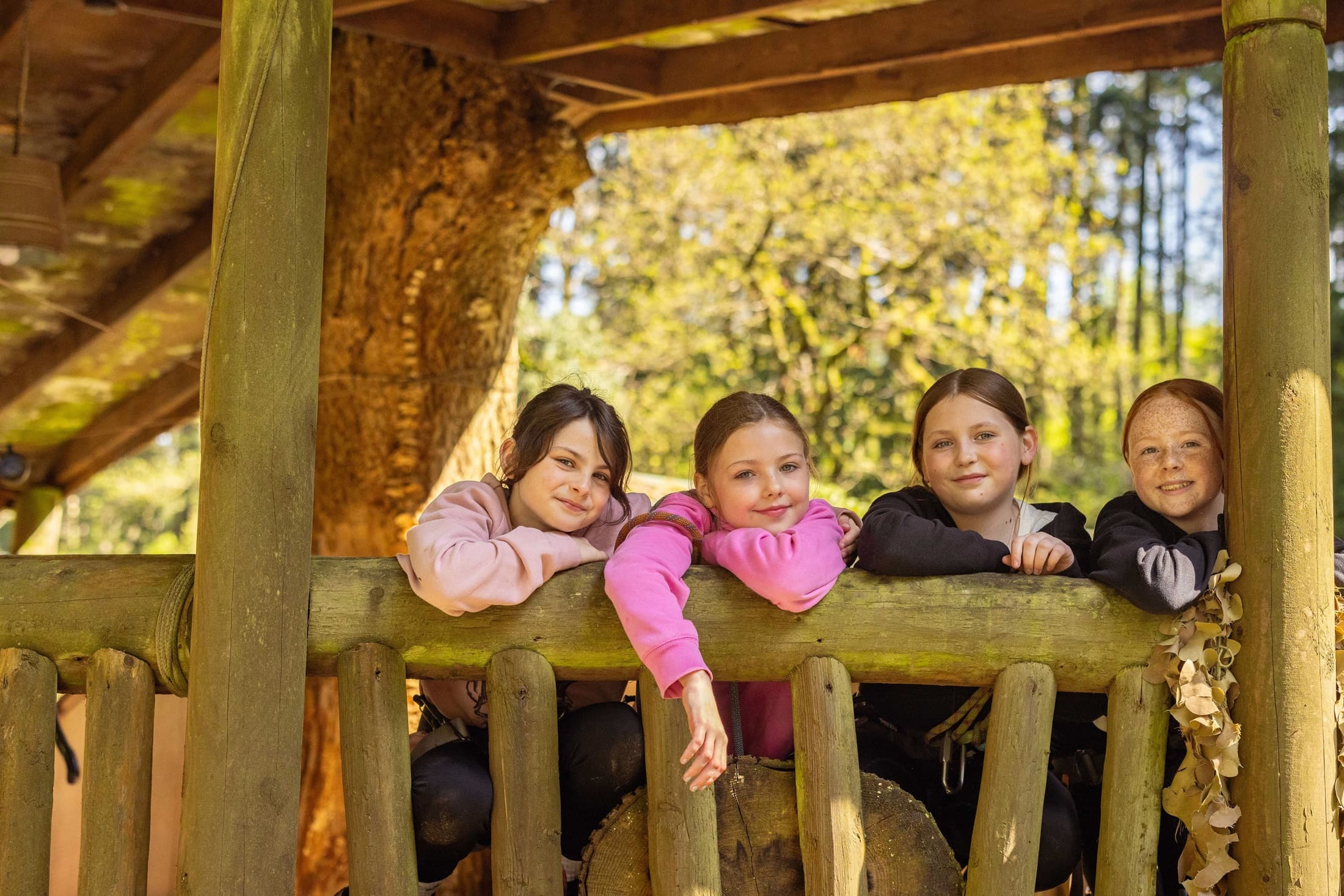 Girls in Steep Ravine at Bluestone