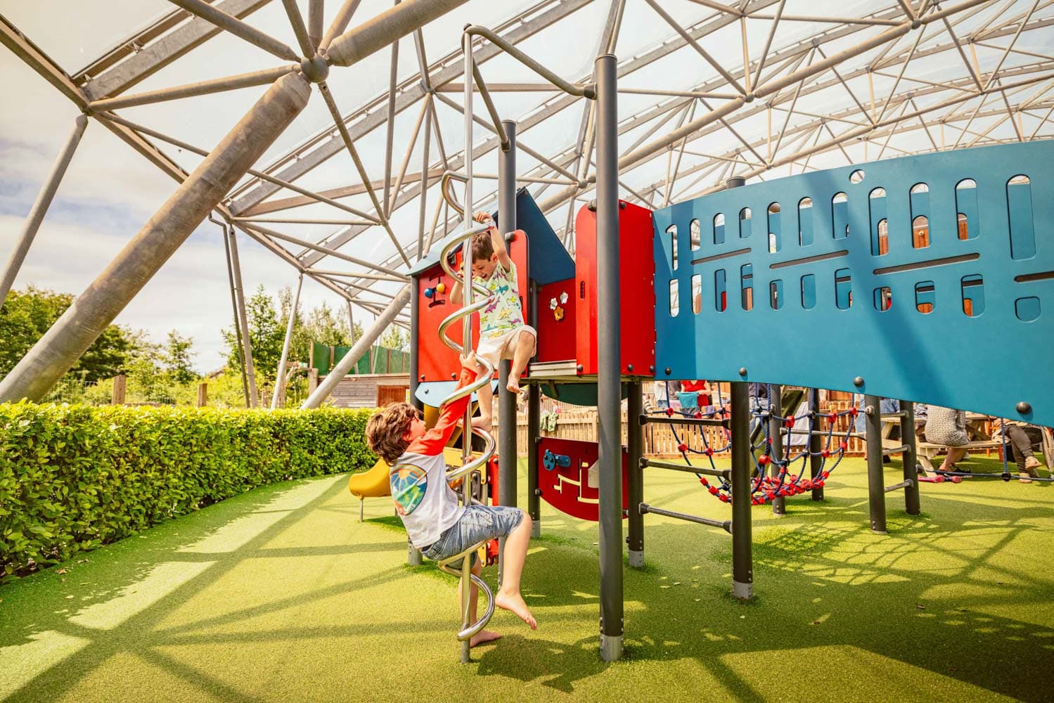 Children playing Serendome park Bluestone